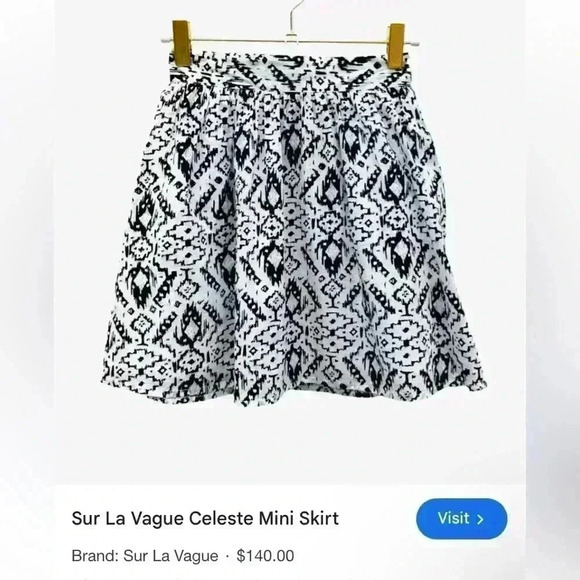 Mini Skirt,‎ Celeste by Sur La Vague - Picture 1 of 16
